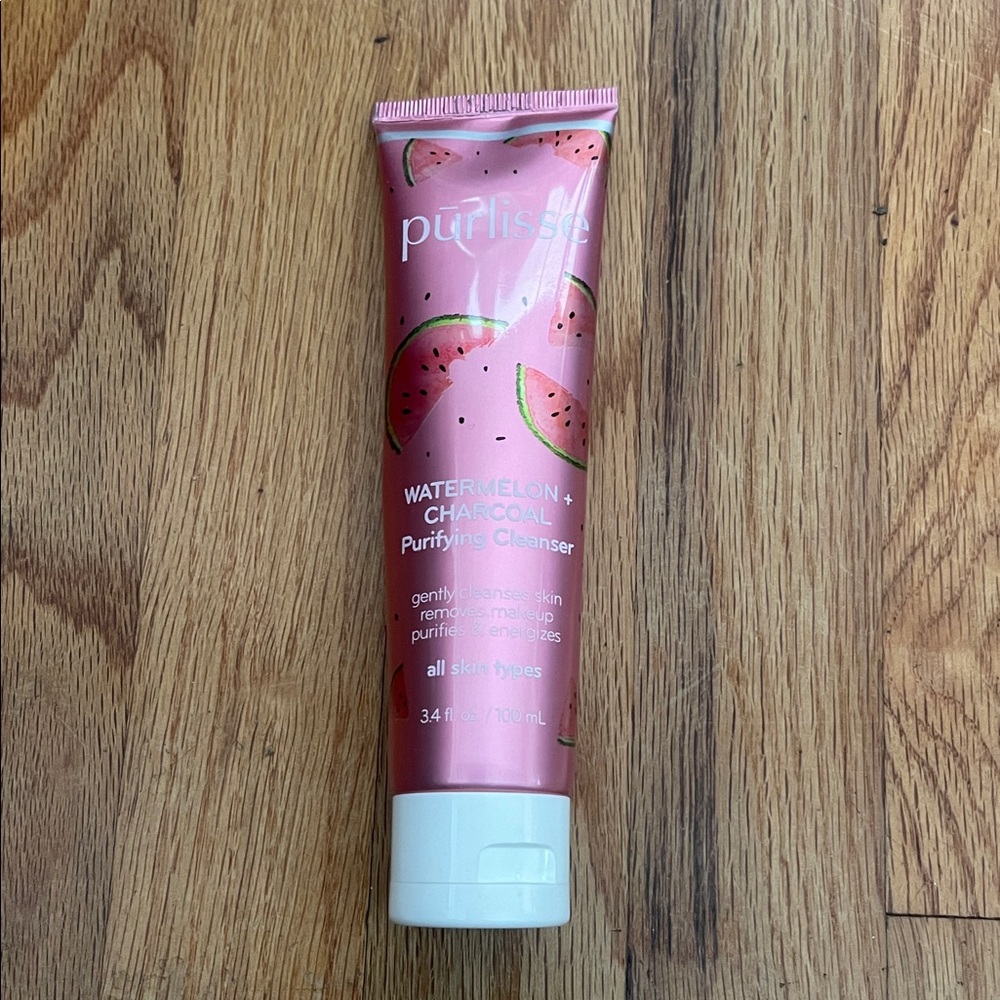 NIB Purlisse Watermelon + Charcoal Purifying Cleanser Full Size - Picture 3 of 6